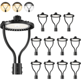 NGTLIGHT LED Post Circle Light - PCA Series, 60W-150W, Selectable Wattage & CCT, 100-277V, Dusk to Dawn