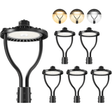 NGTLIGHT LED Post Circle Light - PCA Series, 60W-150W, Selectable Wattage & CCT, 100-277V, Dusk to Dawn