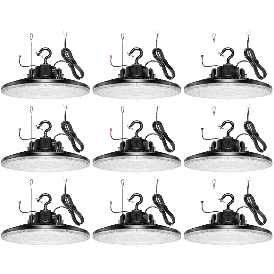 NGTLIGHT LED High Bay Light - PRO Series, 300W, Selectable Wattage, 5000K, 277-480V, 0-10V DIMMABLE
