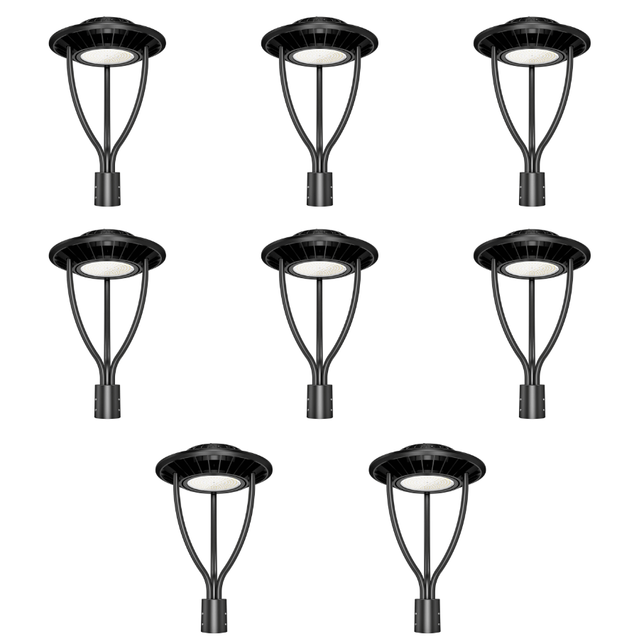 NGTLIGHT LED Post Top Light - PTA Series, 60W-150W, Selectable Wattage & CCT, 100-277V, Dusk to Dawn
