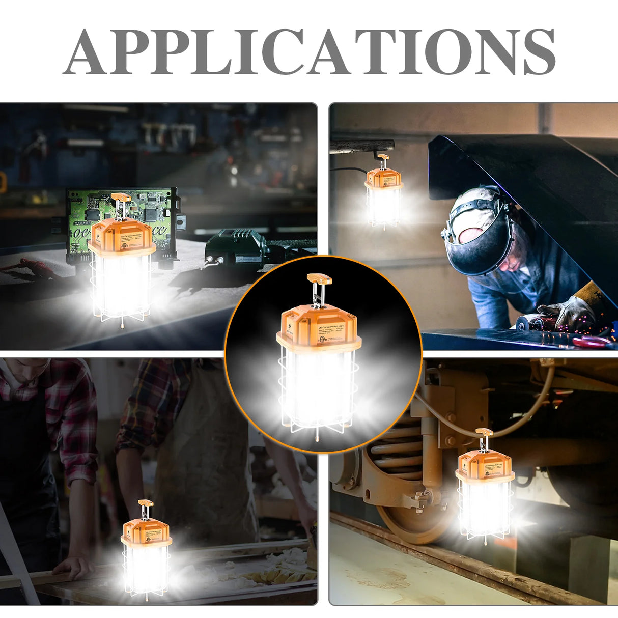 LED Square Work Light - TW Series,100W,14100lumens,5000K,100-277V, US PLUG