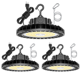 NGTLIGHT LED High Bay Light - UFO05 Series, 200W, Selectable Wattage&CCT, 100-277V, 90° Beam Angle, US PLUG