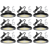 NGTLIGHT LED High Bay Light - UFO05 Series, 200W, Selectable Wattage&CCT, 100-277V, 90° Beam Angle, US PLUG
