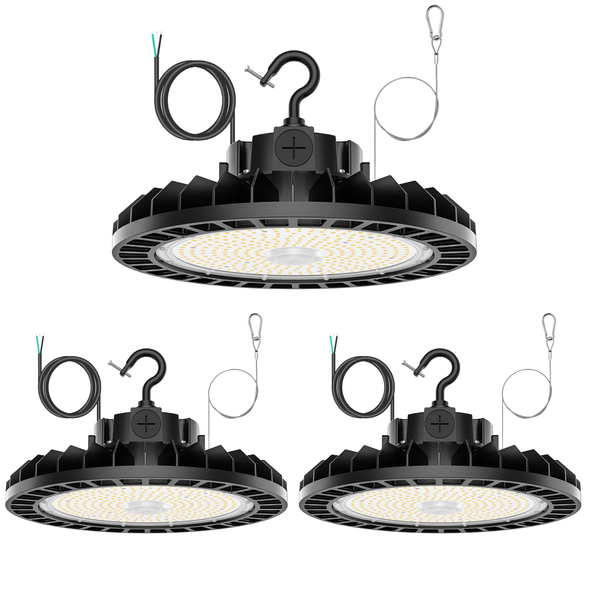 NGTLIGHT LED High Bay Light - UFO05 Series,150W,22500lumens,Selectable Wattage,5000K,277-480V