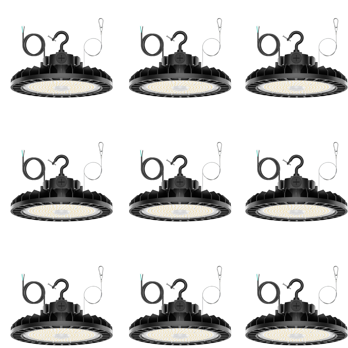 NGTLIGHT LED High Bay Light - UFO05 Series,150W,22500lumens,Selectable Wattage,5000K,277-480V