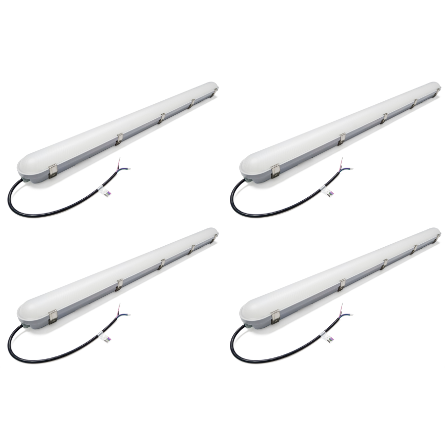 8FT LED Vapor Tight Light - VPL series,100W,Selectable Wattage & CCT,AC 100-277V, DIMMABLE 0-10V