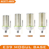 LED Corn Bulb Light - WL Series,80W-300W,11200-42000lumens,5000/5700K,100-480V,E39 Base