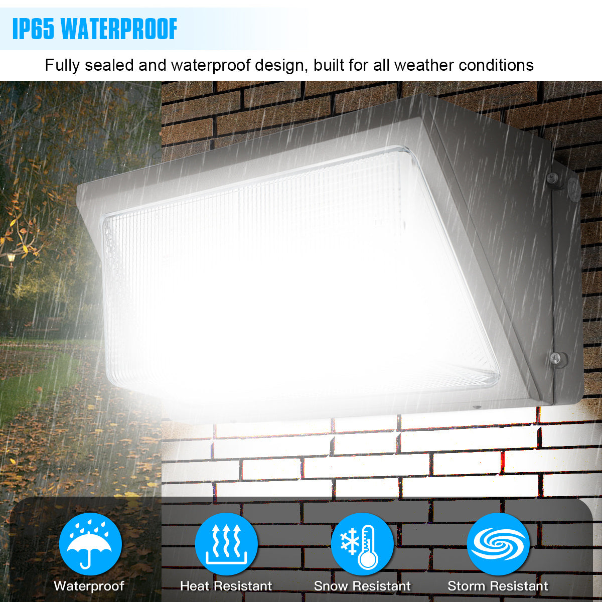 LED Wall Pack Light- WP Series,150W,21000lumens,5000K,100-277V