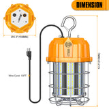 LED Round Work Light - TWL Series,60W,9000lumens,5000K,100-277V, US PLUG