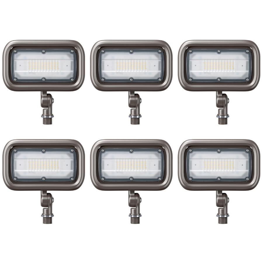 LED Knuckle Flood Light - KFL Series,30W,4000K,100-277V